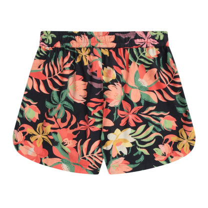 Black - Back - Animal Womens-Ladies Sand Dune Recycled Printed Shorts