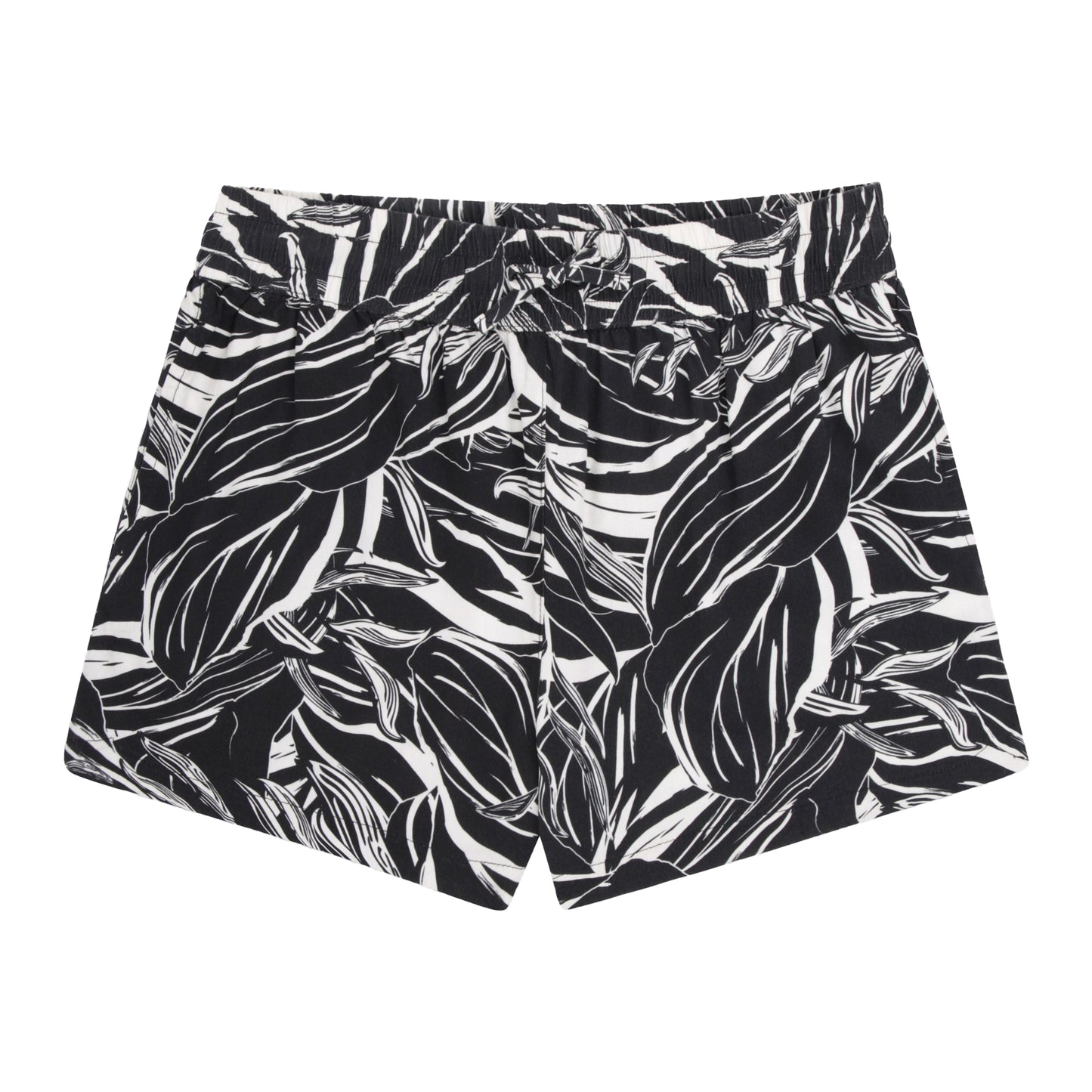 Jet Black - Front - Animal Womens-Ladies Sand Dune Recycled Printed Shorts