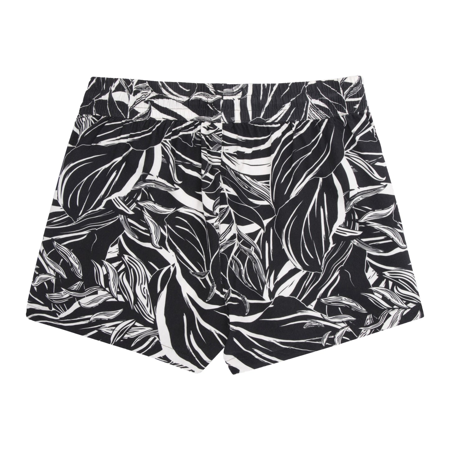 Jet Black - Back - Animal Womens-Ladies Sand Dune Recycled Printed Shorts