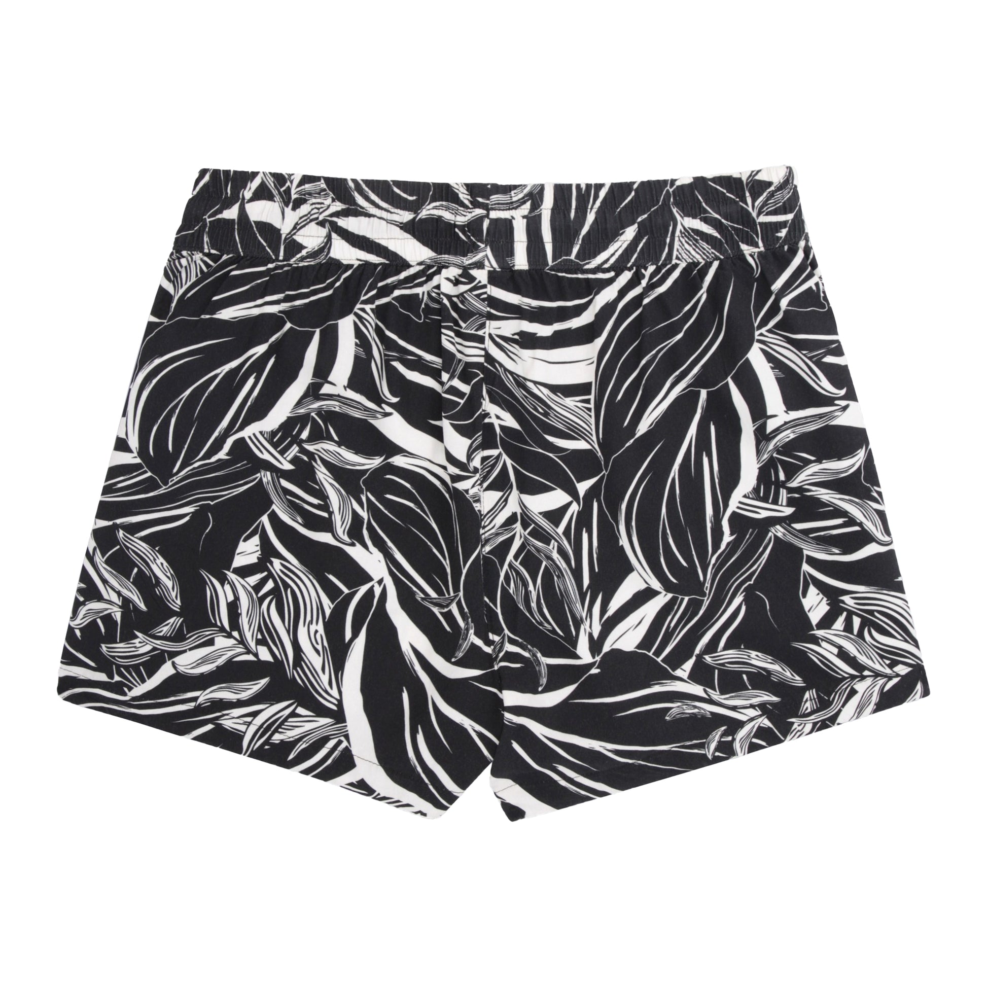 Jet Black - Back - Animal Womens-Ladies Sand Dune Recycled Printed Shorts