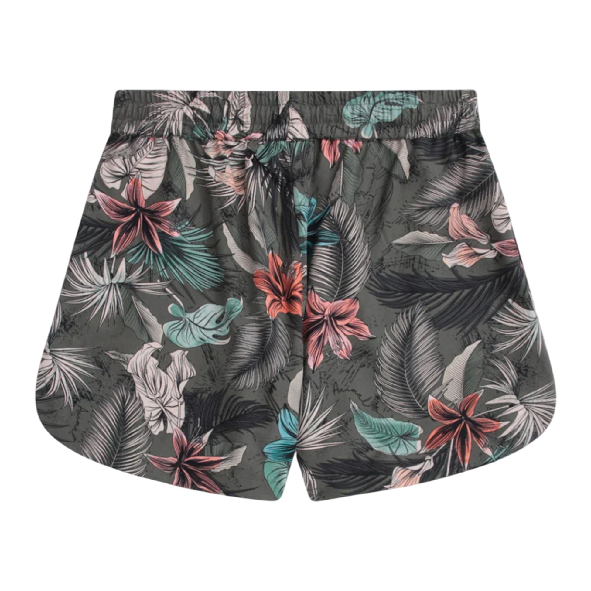 Khaki Brown - Back - Animal Womens-Ladies Sand Dune Recycled Printed Shorts