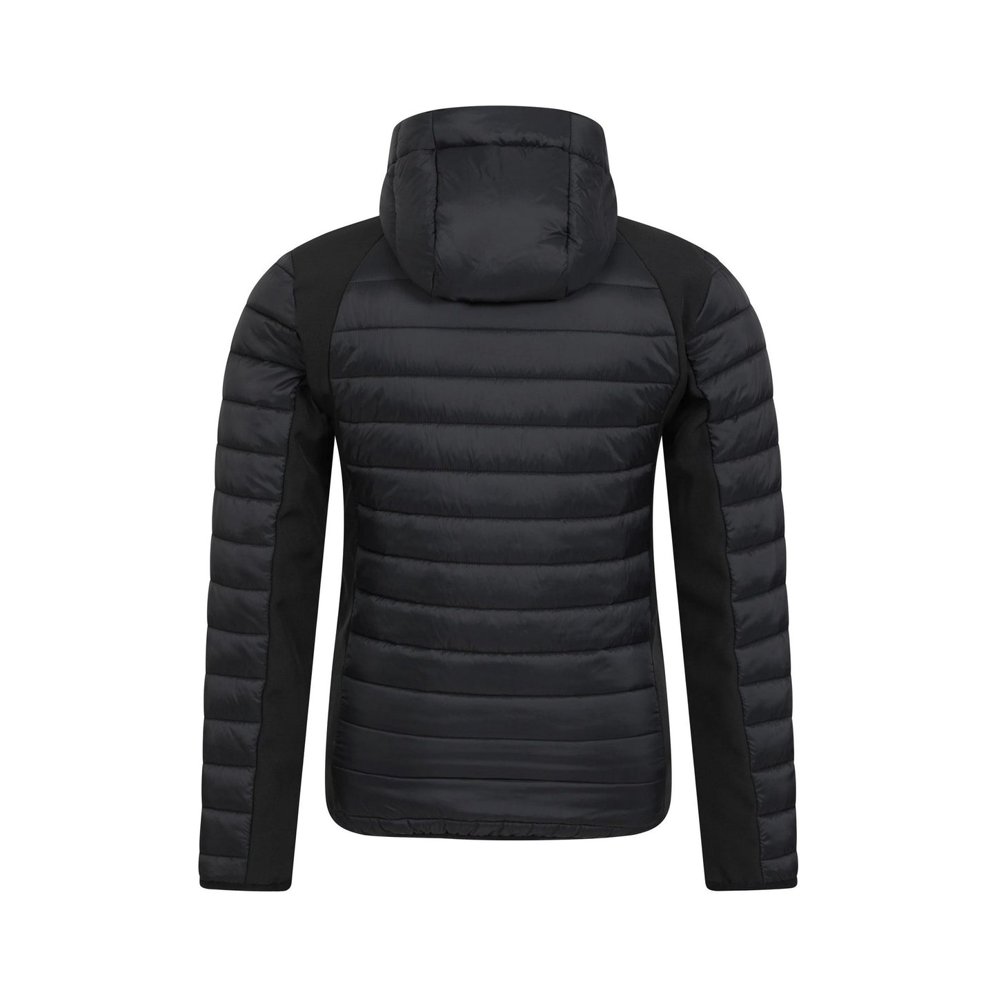 Jet Black - Back - Mountain Warehouse Mens Turbine II Softshell Padded Jacket