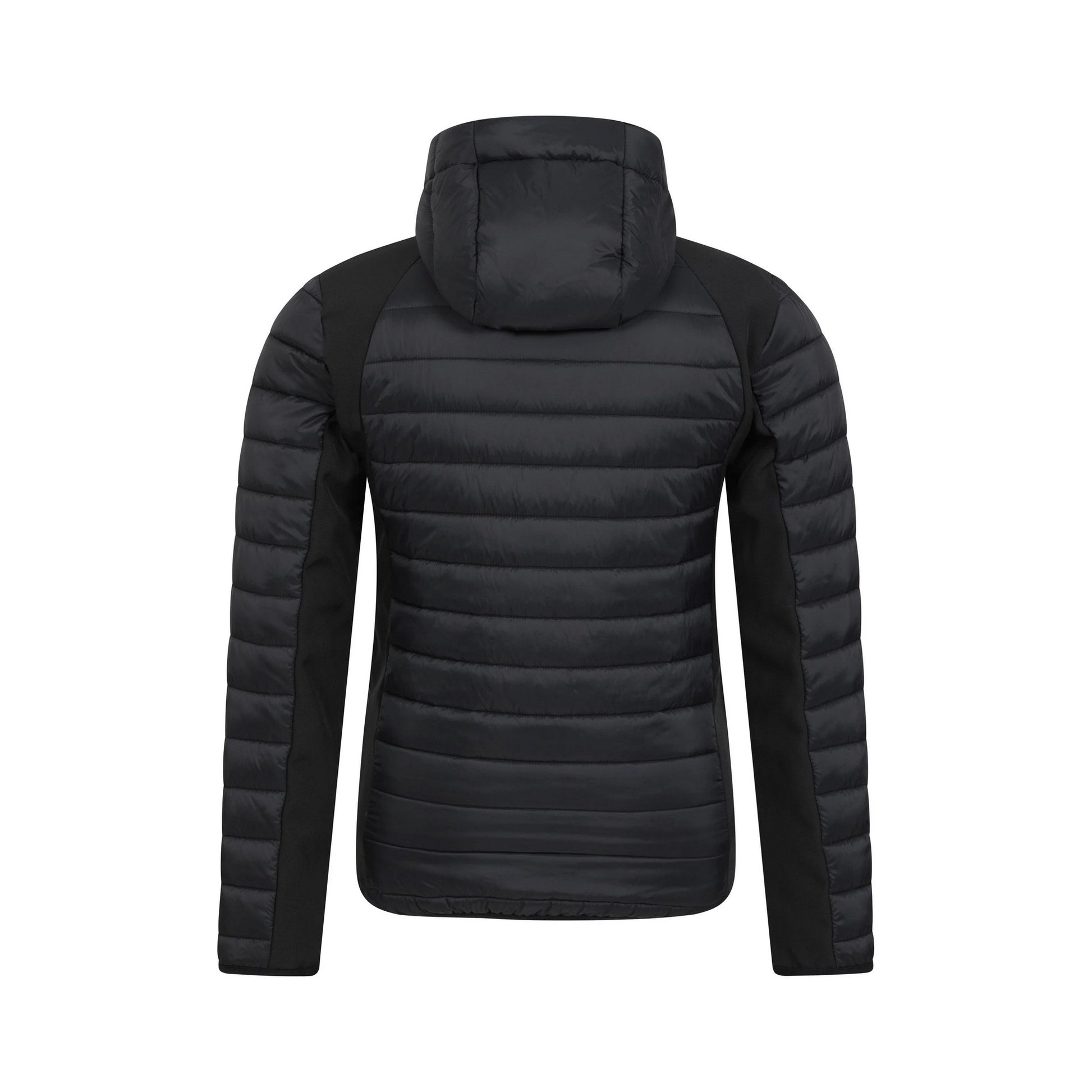 Jet Black - Back - Mountain Warehouse Mens Turbine II Softshell Padded Jacket