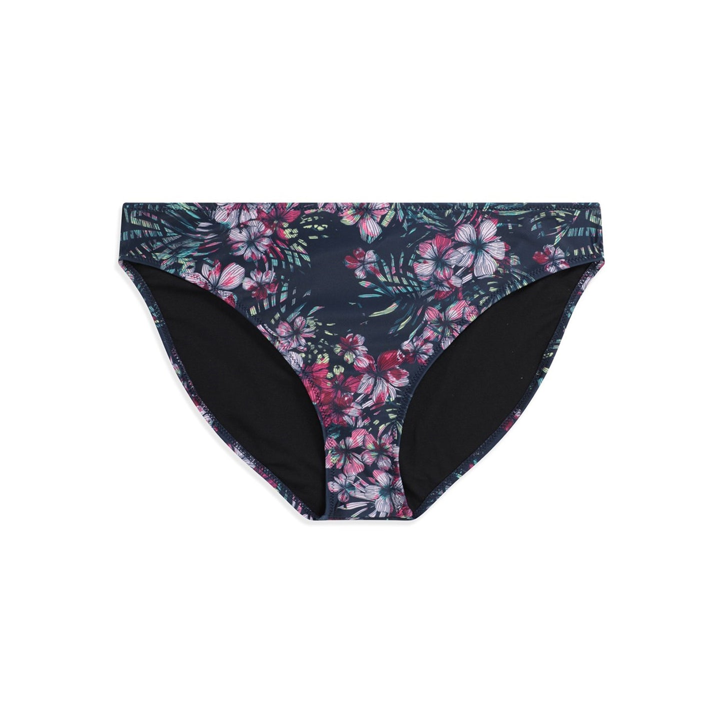 Navy - Front - Animal Womens-Ladies Docks Floral Bikini Bottoms