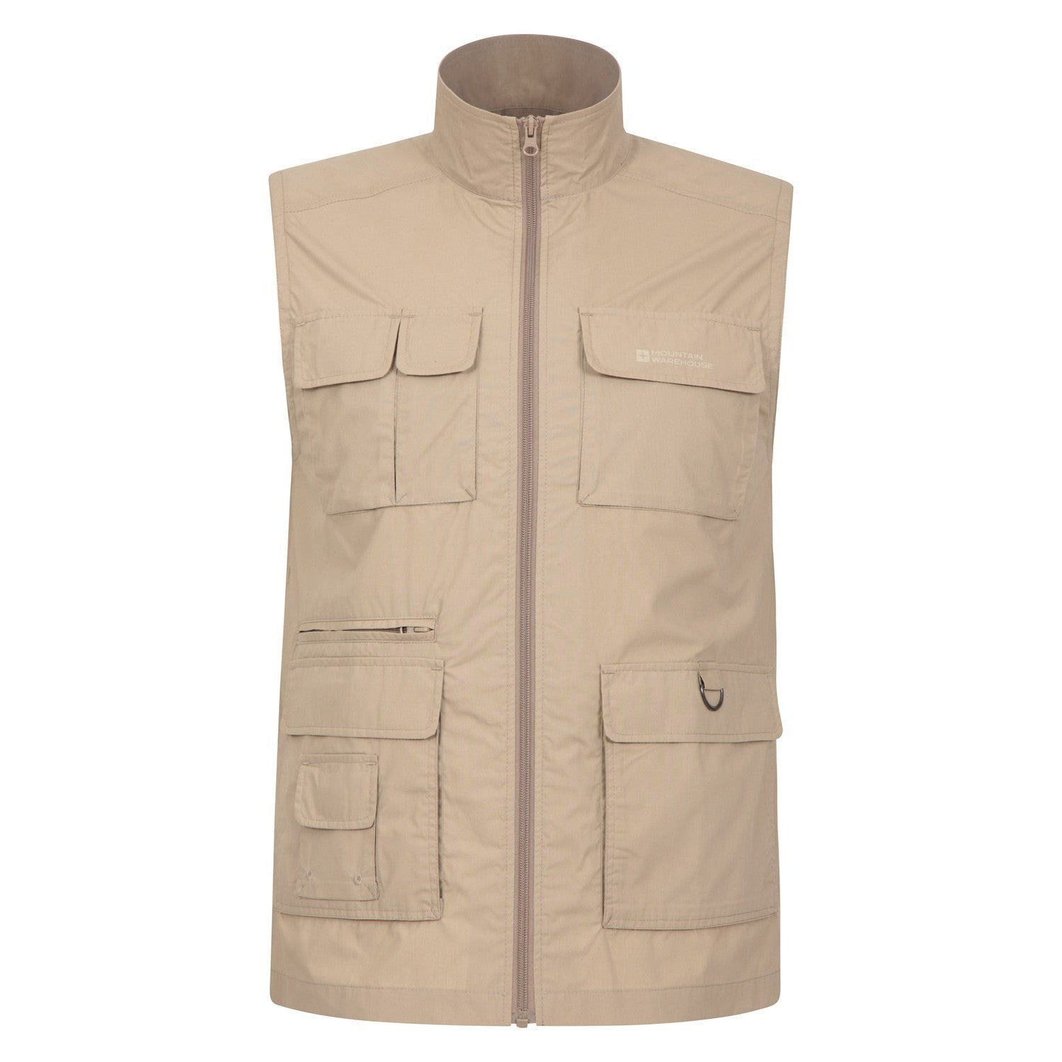 Beige - Front - Mountain Warehouse Mens Trek II Gilet