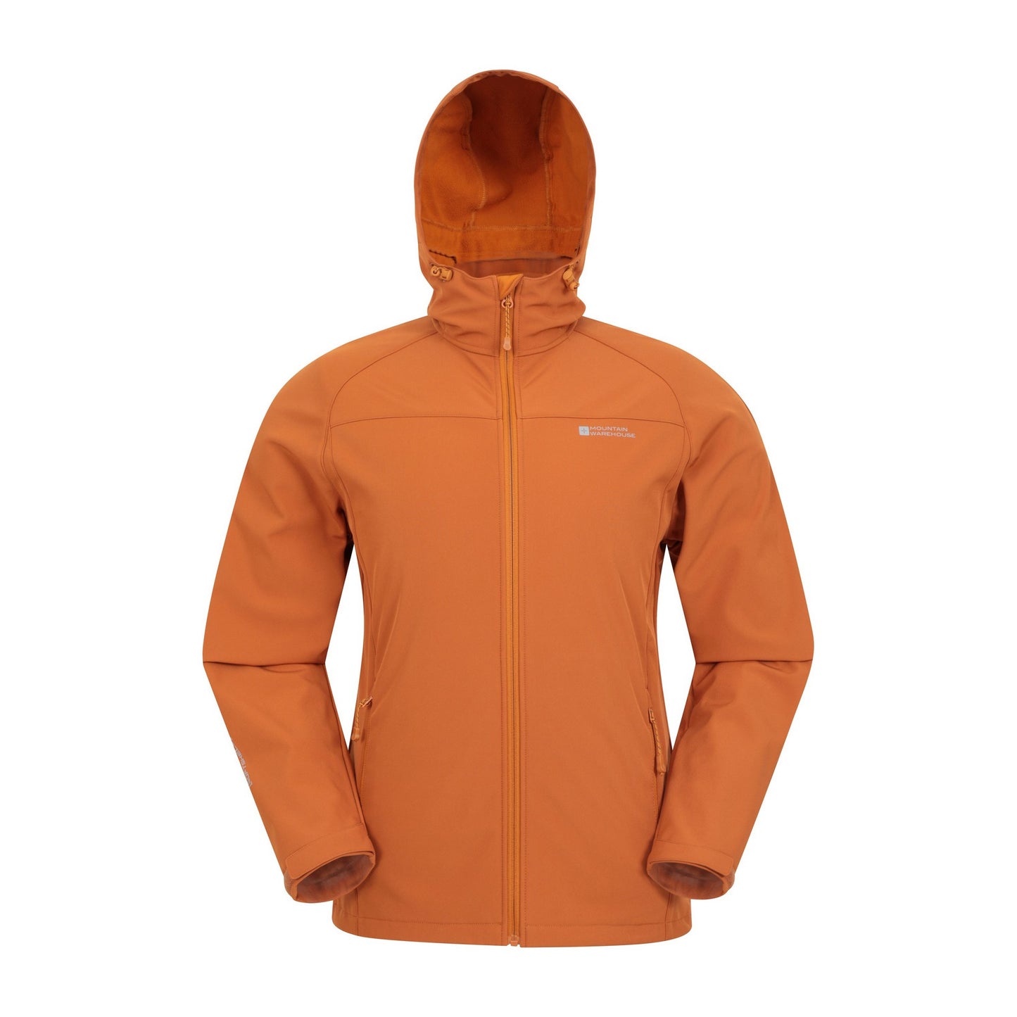 Orange - Front - Mountain Warehouse Mens Exodus Waterproof Soft Shell Jacket
