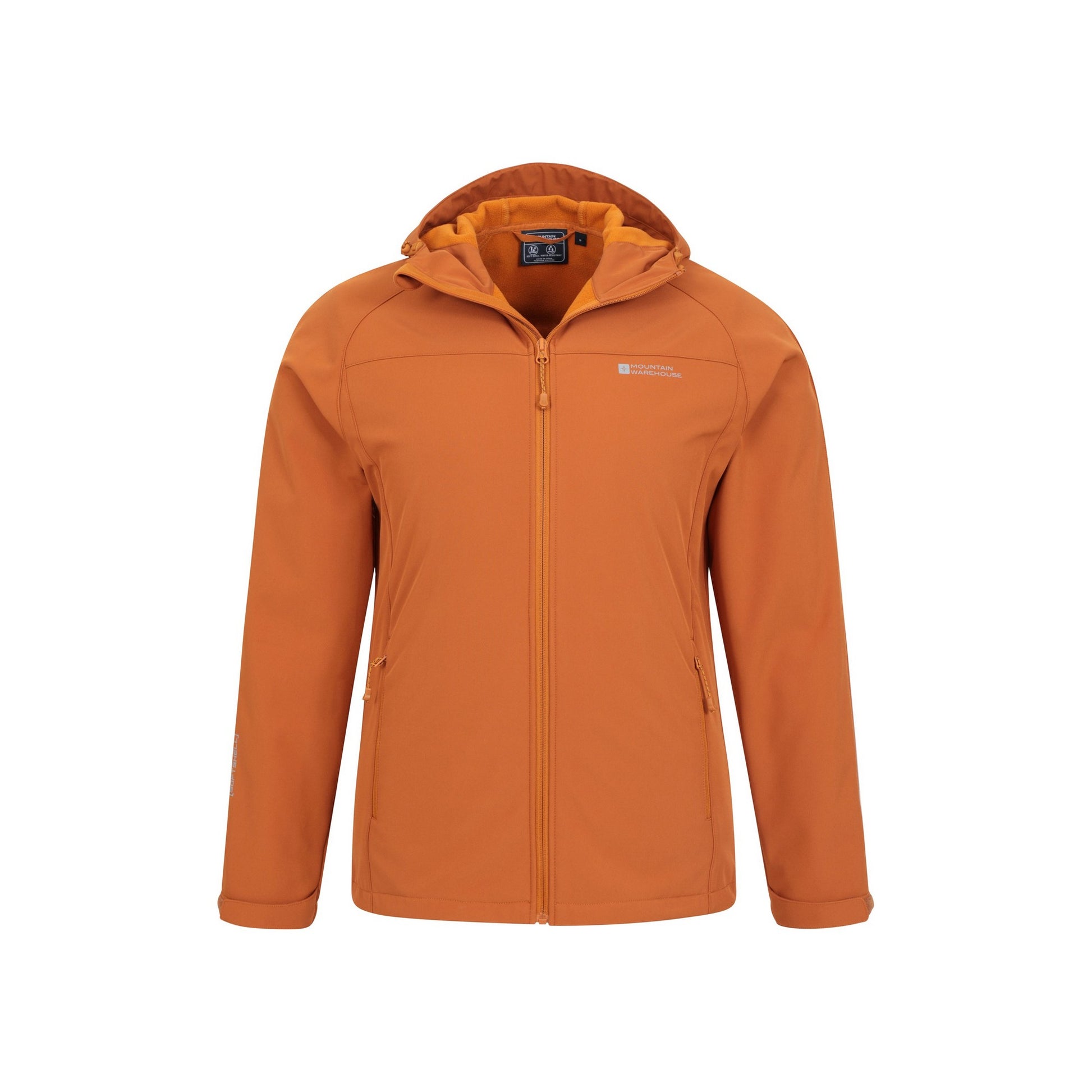 Orange - Pack Shot - Mountain Warehouse Mens Exodus Waterproof Soft Shell Jacket