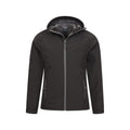 Black - Pack Shot - Mountain Warehouse Mens Exodus Waterproof Soft Shell Jacket