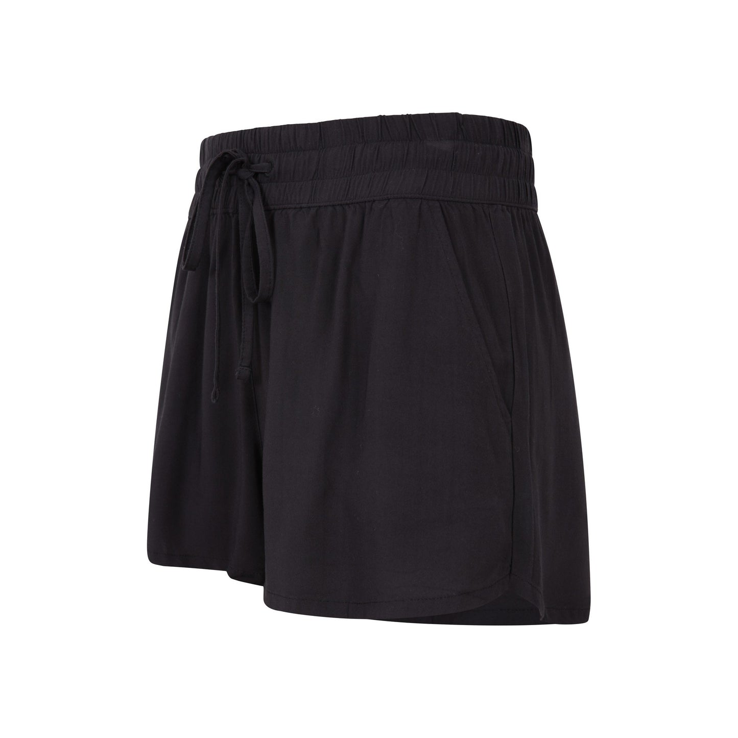 Black - Side - Mountain Warehouse Womens-Ladies Vibe Casual Shorts (Pack of 2)