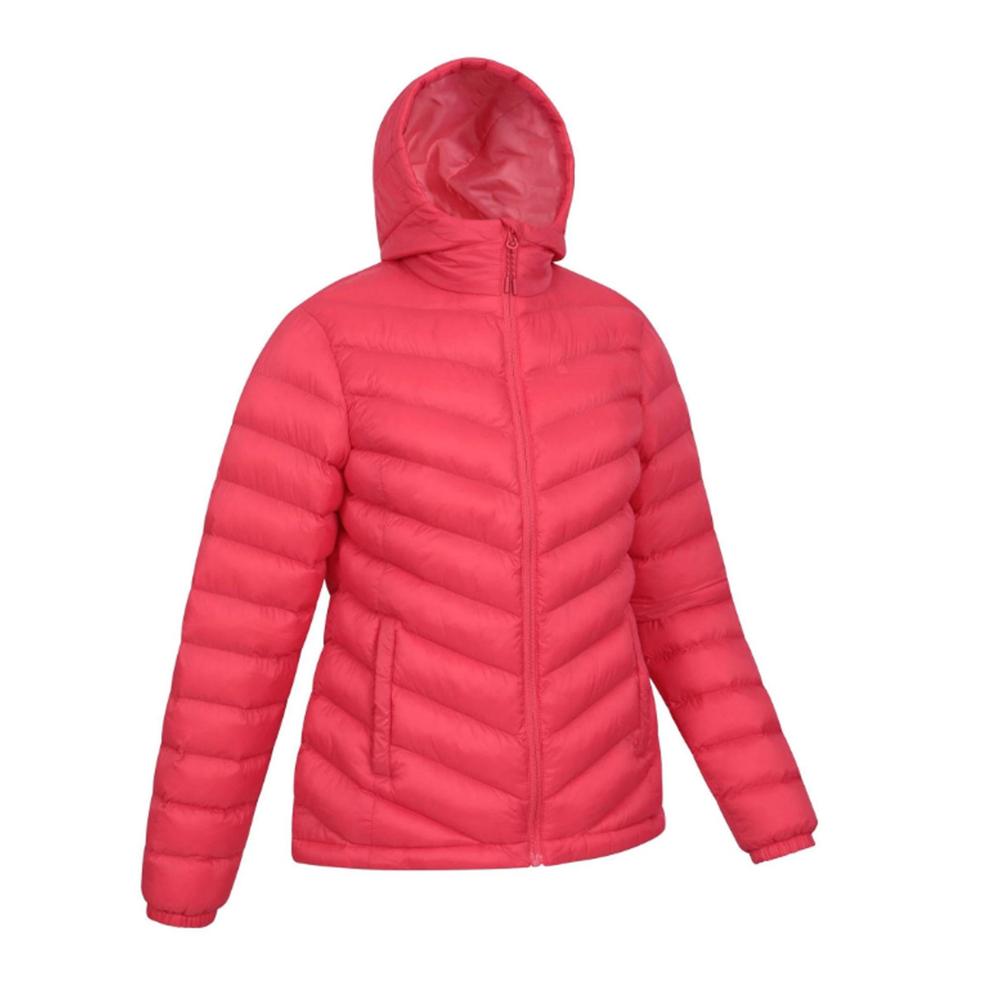 Fiery Coral - Side - Mountain Warehouse Womens-Ladies Seasons Padded Jacket