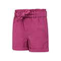 Purple - Side - Mountain Warehouse Girls Paperbag Shorts