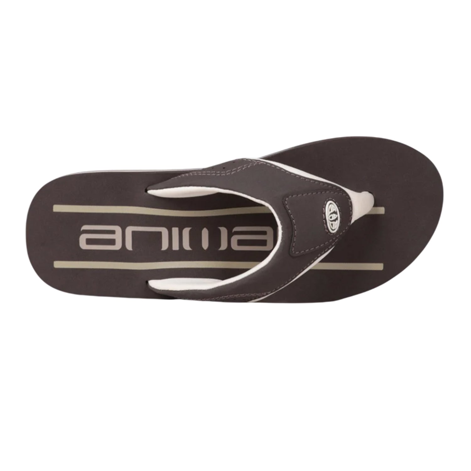 Dark Brown - Back - Animal Mens Jekyl Recycled Flip Flops