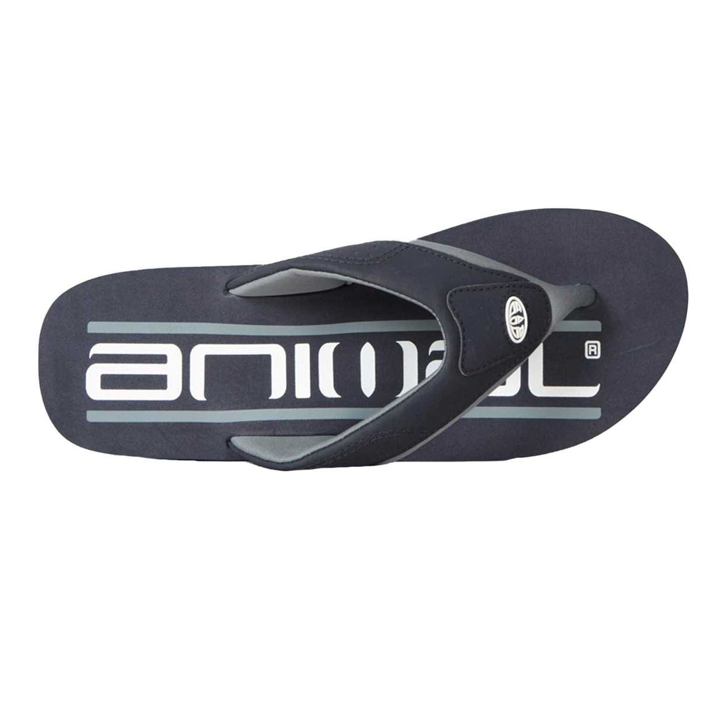 Blue - Back - Animal Mens Jekyl Recycled Flip Flops