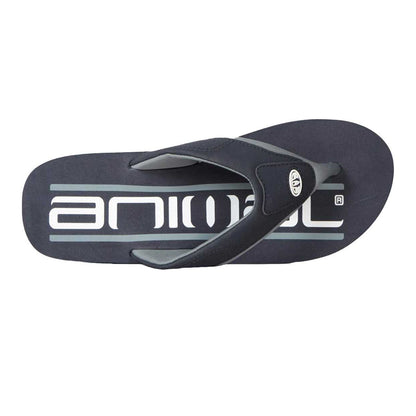 Blue - Back - Animal Mens Jekyl Recycled Flip Flops