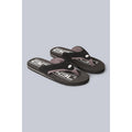 Jet Black - Front - Animal Mens Jekyl Recycled Flip Flops