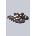 Dark Brown - Front - Animal Mens Jekyl Recycled Flip Flops