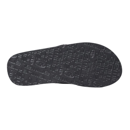Jet Black - Side - Animal Mens Jekyl Recycled Flip Flops