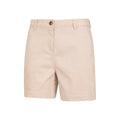 Beige - Side - Mountain Warehouse Womens-Ladies Bay Chino Organic Shorts