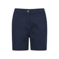 Navy - Front - Mountain Warehouse Womens-Ladies Bay Chino Organic Shorts