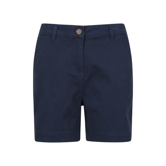 Navy - Front - Mountain Warehouse Womens-Ladies Bay Chino Organic Shorts