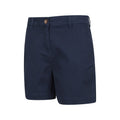 Navy - Side - Mountain Warehouse Womens-Ladies Bay Chino Organic Shorts