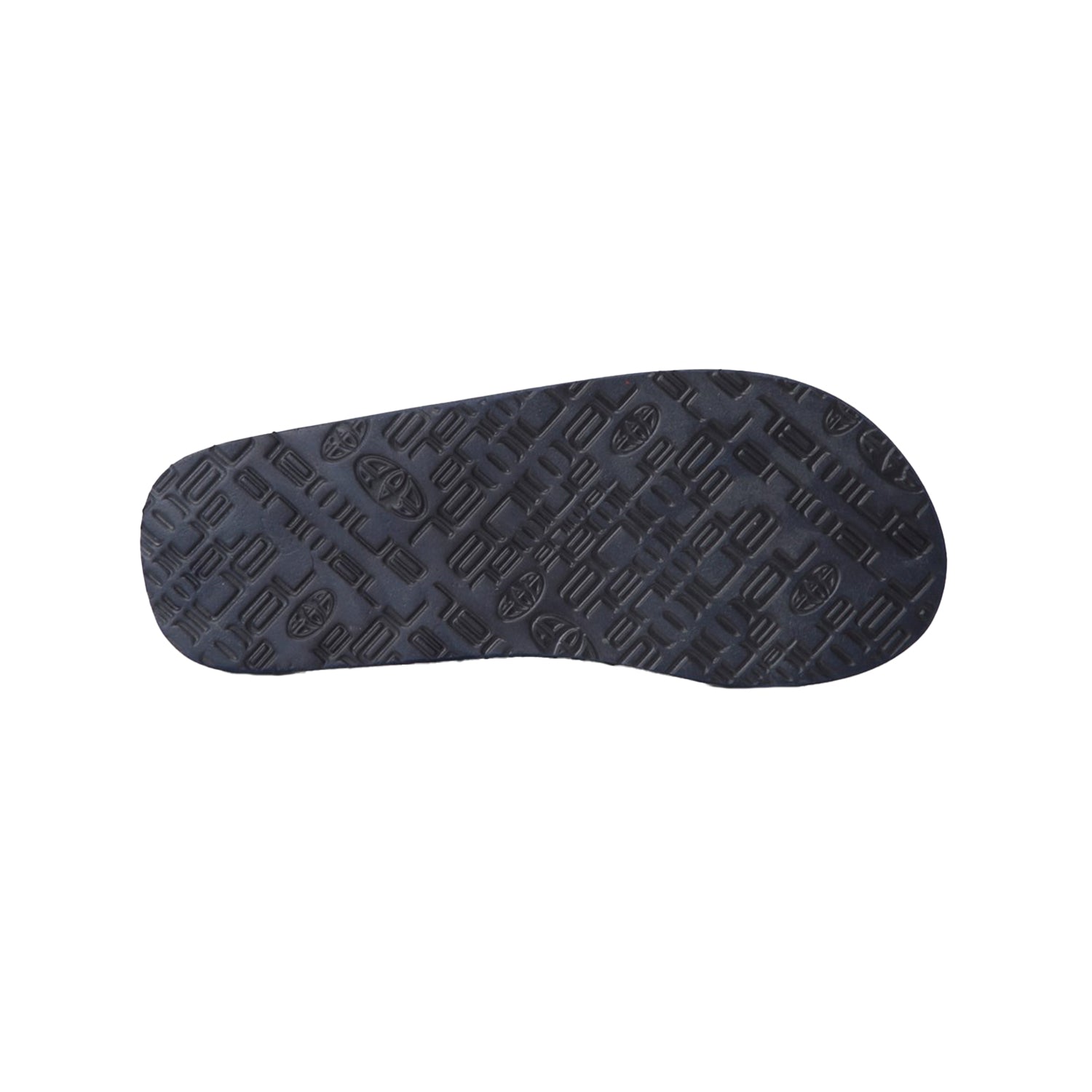 Navy - Side - Animal Womens-Ladies Swish Recycled Flip Flops