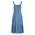 Blue - Back - Mountain Warehouse Womens-Ladies Zante Tiered Chambray Midi Dress