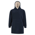 Navy - Front - Mountain Warehouse Mens Snug Borg Hoodie Blanket