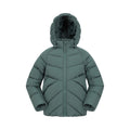 Green - Front - Mountain Warehouse Childrens-Kids Chill Padded Jacket