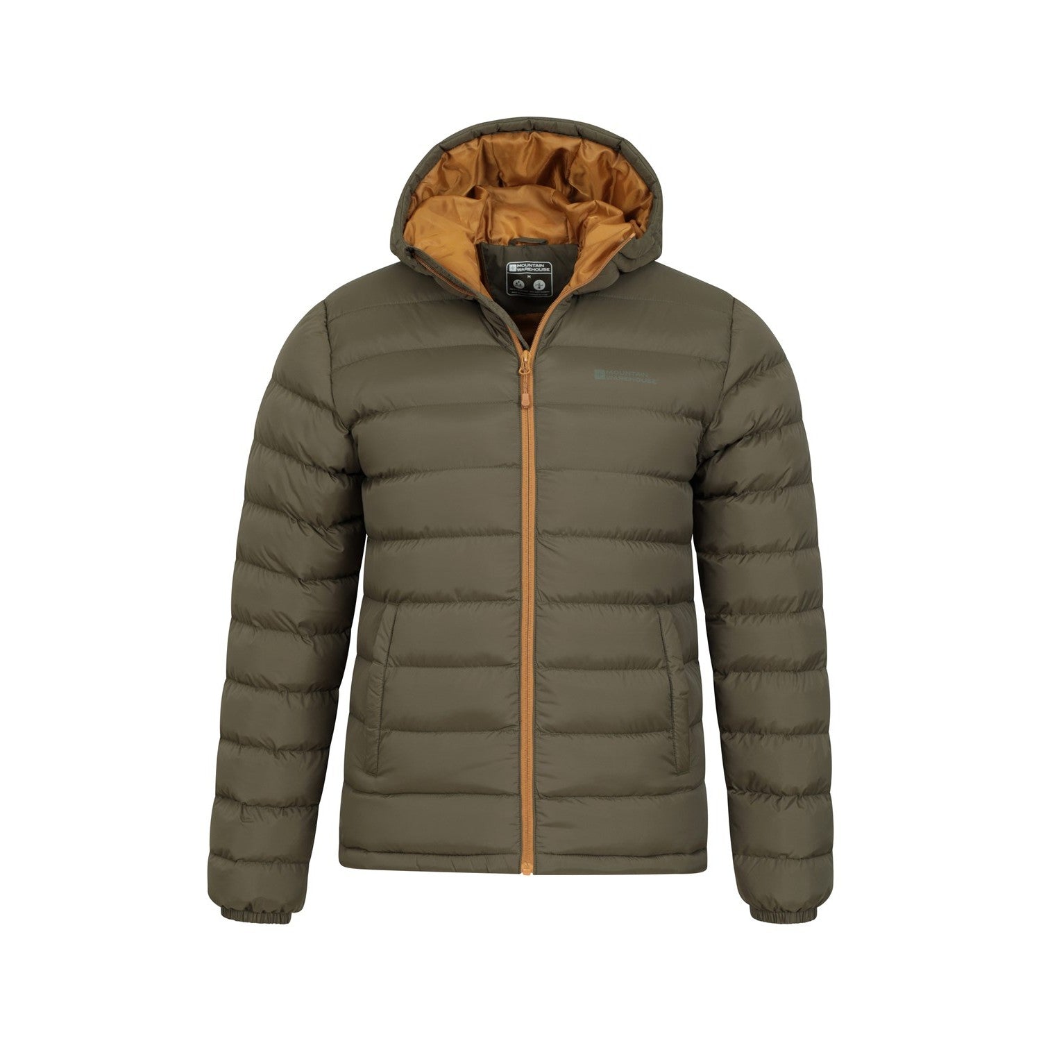 Green - Pack Shot - Mountain Warehouse Mens Seasons II Padded Jacket