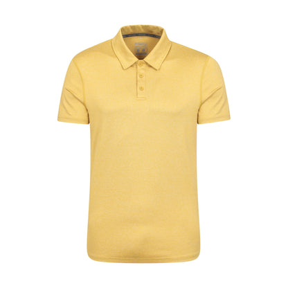 Yellow - Front - Mountain Warehouse Mens Agra Stripe Polo Shirt