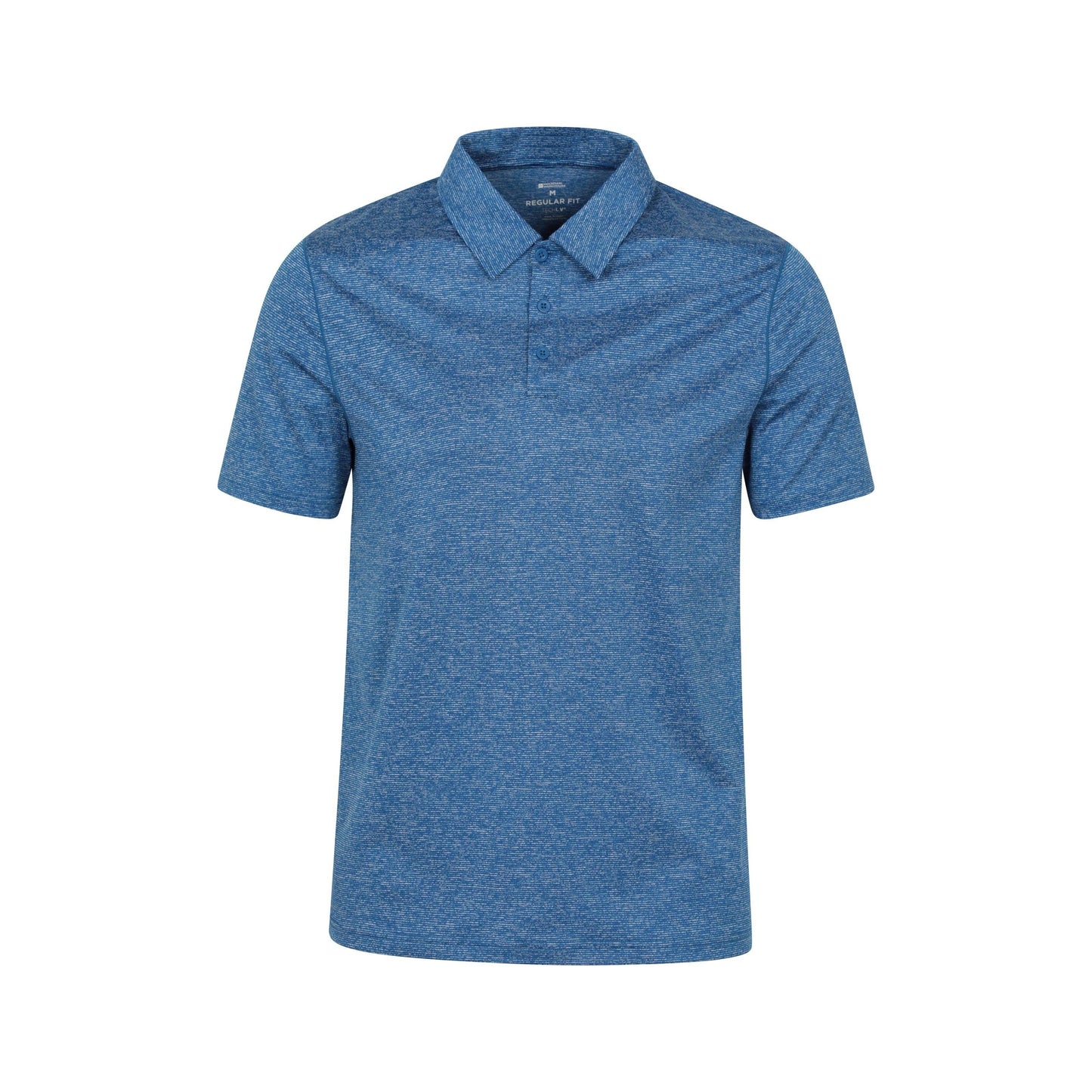 Blue - Front - Mountain Warehouse Mens Agra Stripe Polo Shirt