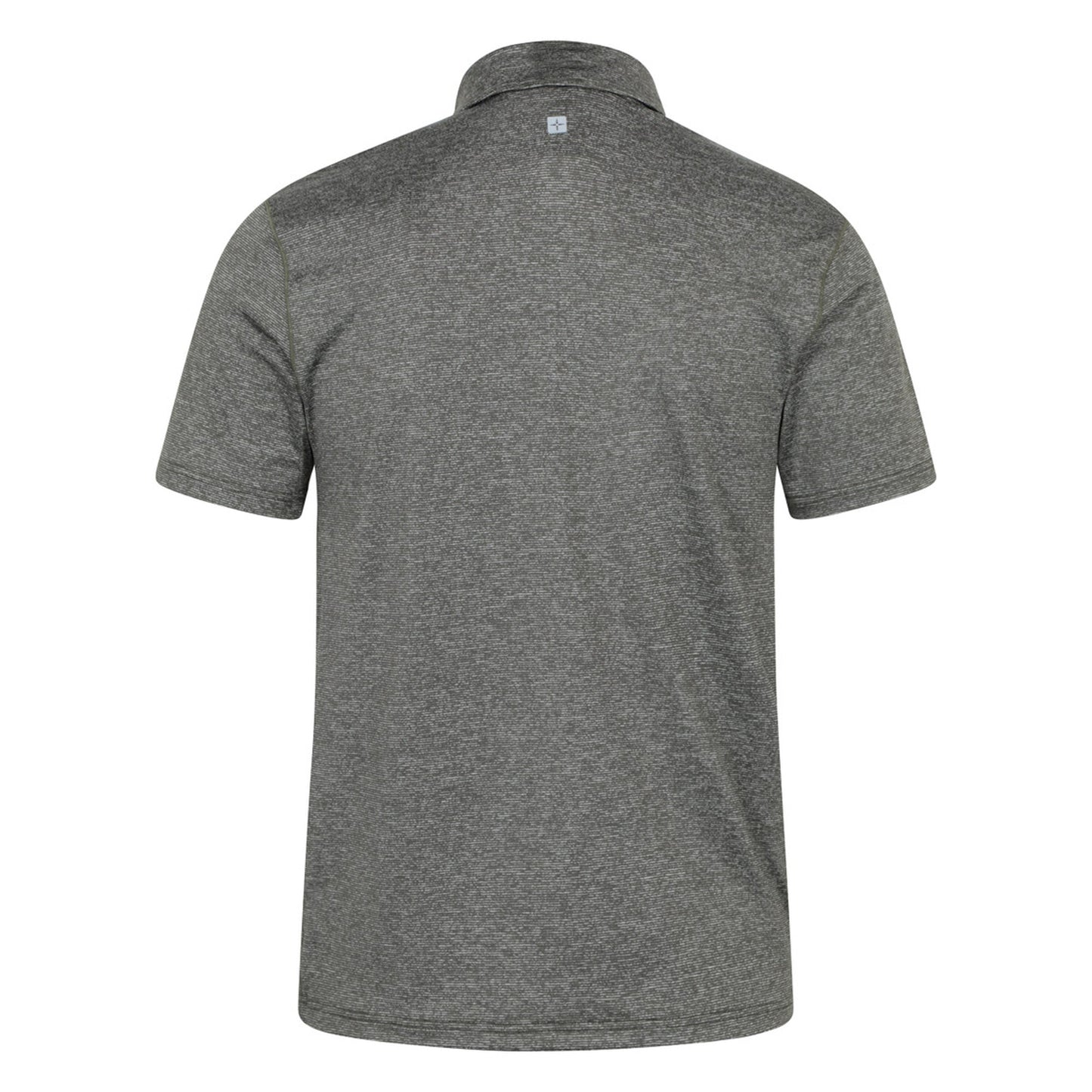 Khaki Green - Back - Mountain Warehouse Mens Agra Stripe Polo Shirt