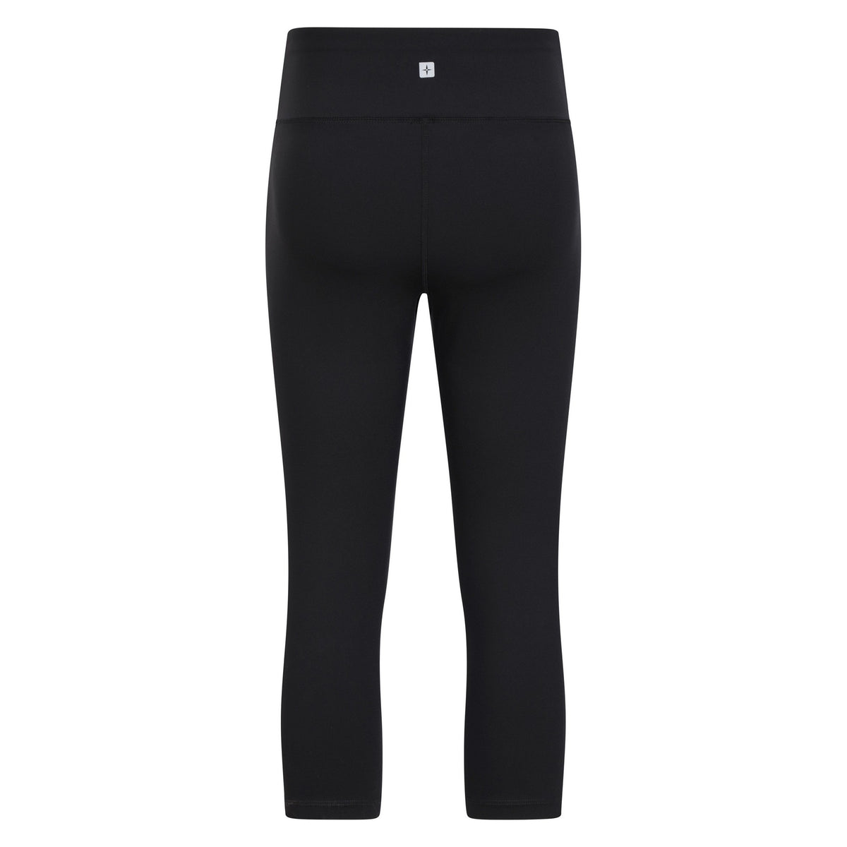 Black - Back - Mountain Warehouse Womens-Ladies Blackout Capri High Waist Leggings