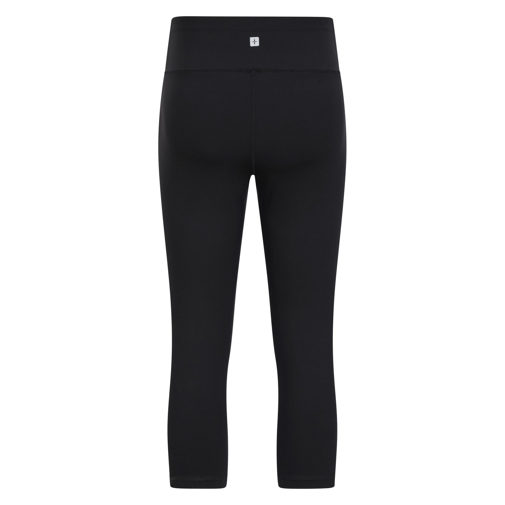 Black - Back - Mountain Warehouse Womens-Ladies Blackout Capri High Waist Leggings