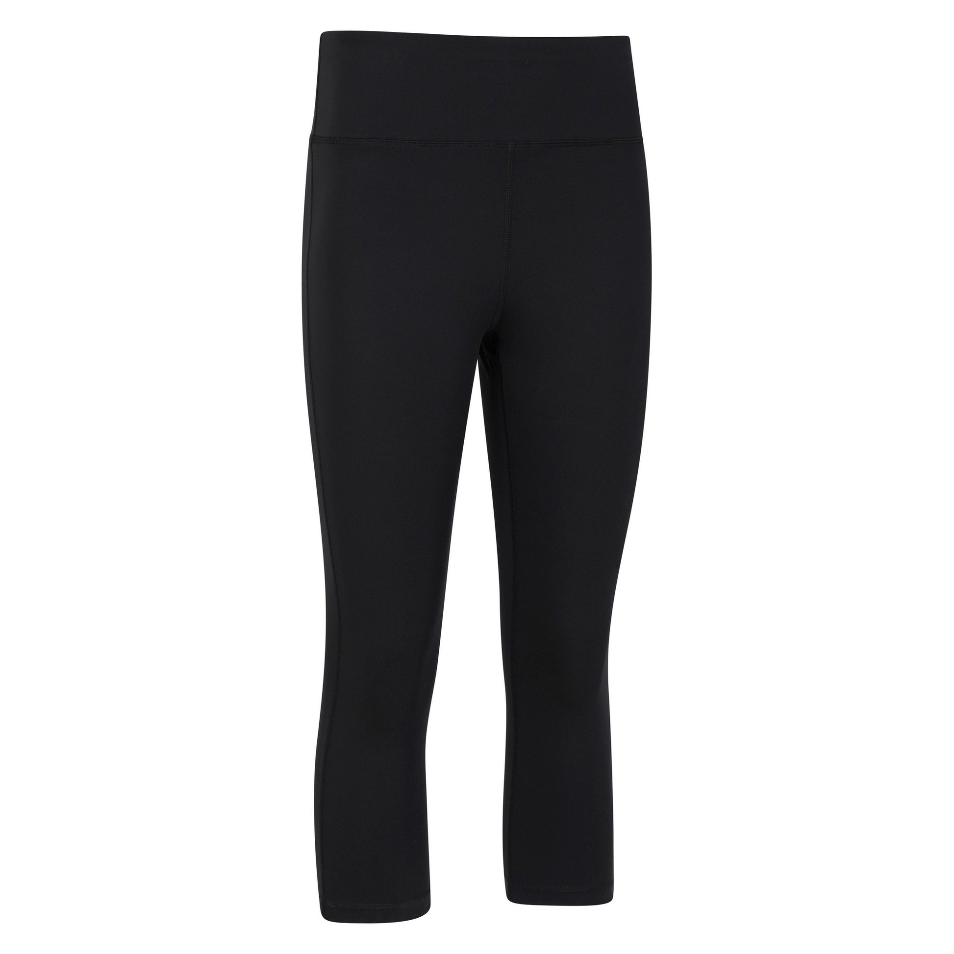 Black - Side - Mountain Warehouse Womens-Ladies Blackout Capri High Waist Leggings