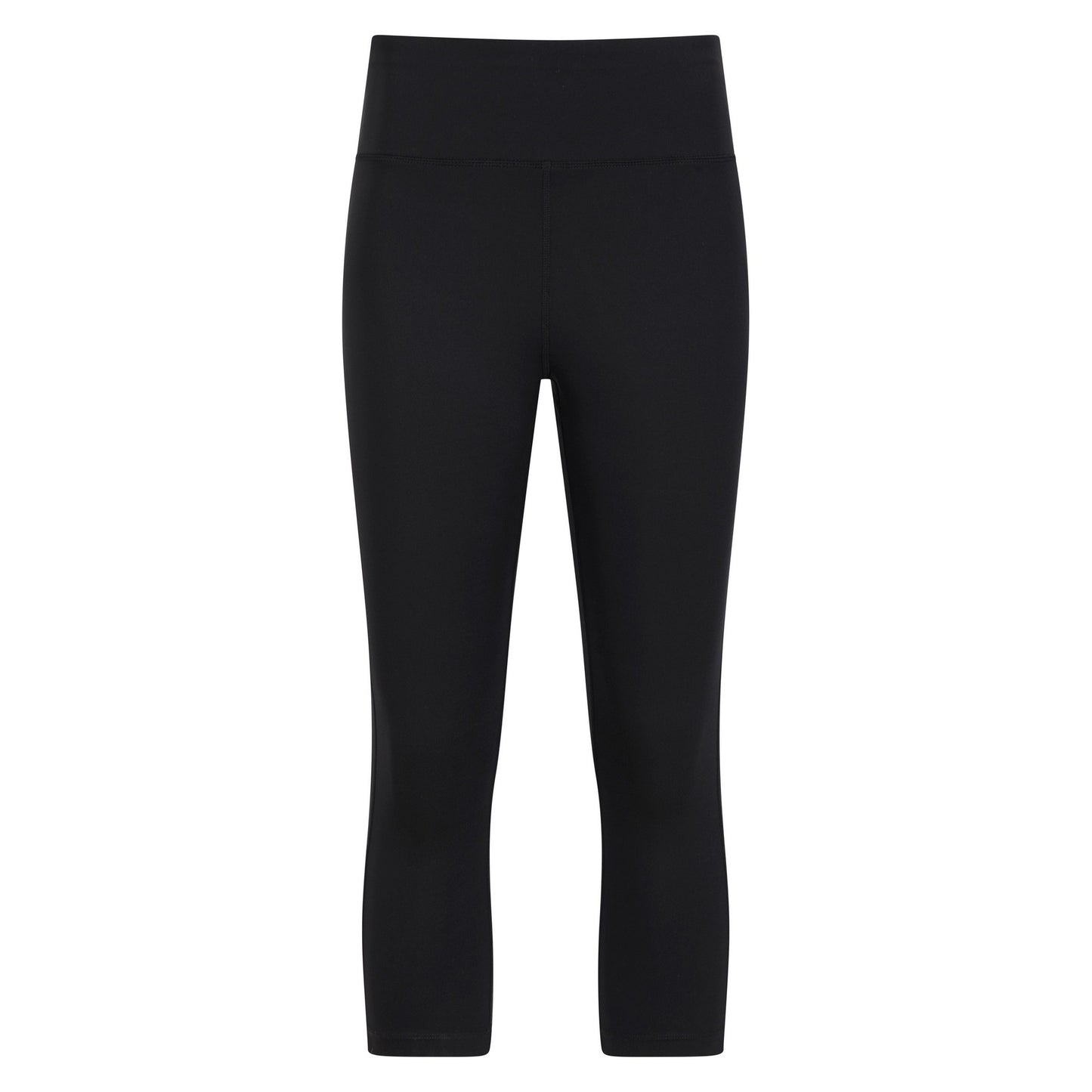 Black - Front - Mountain Warehouse Womens-Ladies Blackout Capri High Waist Leggings