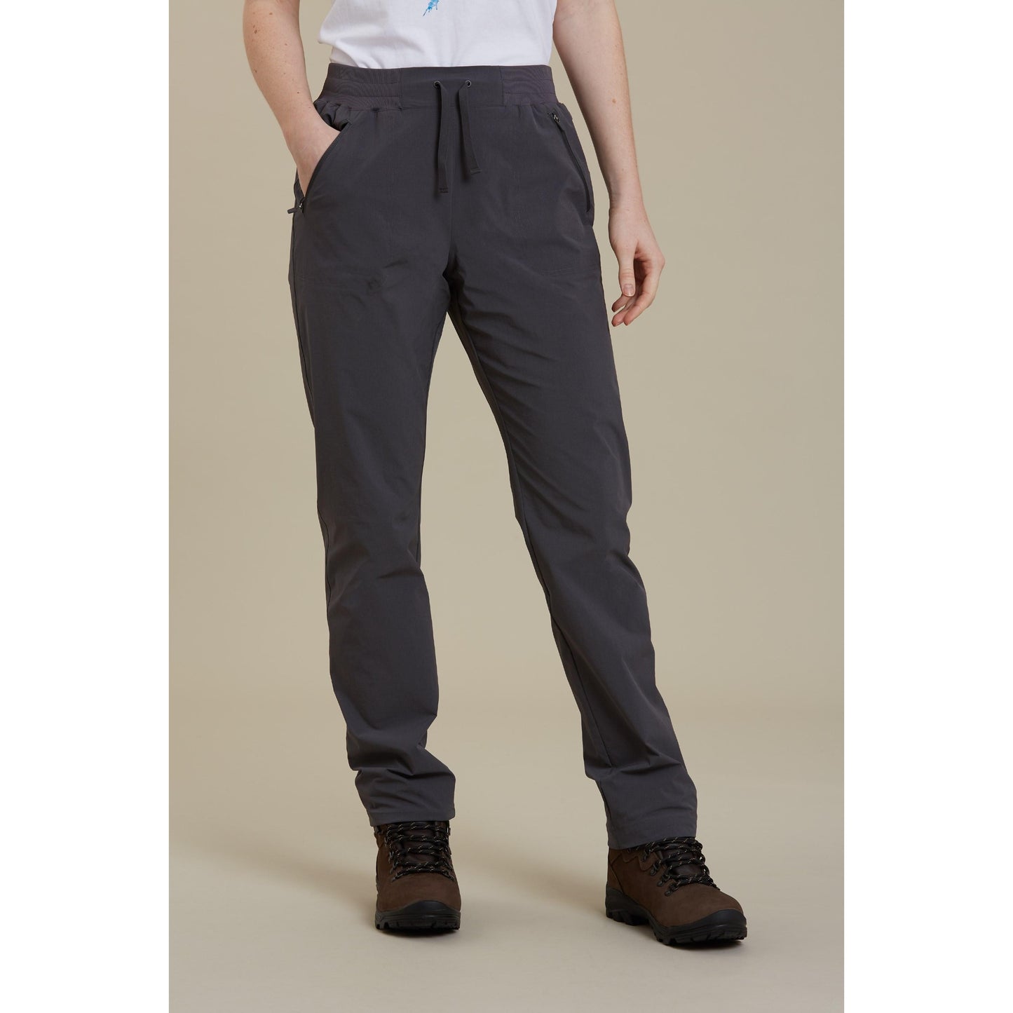 Dark Grey - Front - Mountain Warehouse Womens-Ladies Explorer Short Trousers