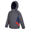 Dark Grey - Side - Mountain Warehouse Childrens-Kids Raptor Snow Ski Jacket