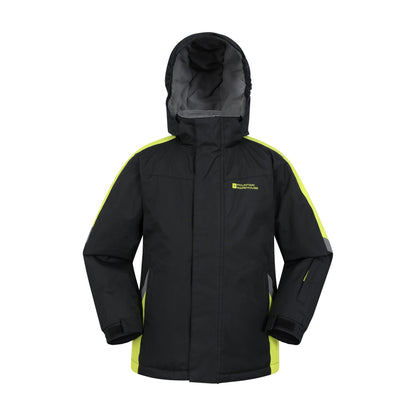 Jet Black - Front - Mountain Warehouse Childrens-Kids Raptor Snow Ski Jacket