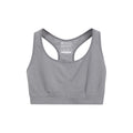 Grey - Pack Shot - Mountain Warehouse Womens-Ladies Anti-Chafe Seamless Sports Bra