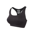 Black - Side - Mountain Warehouse Womens-Ladies Anti-Chafe Seamless Sports Bra