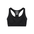 Black - Pack Shot - Mountain Warehouse Womens-Ladies Anti-Chafe Seamless Sports Bra