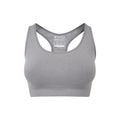 Grey - Front - Mountain Warehouse Womens-Ladies Anti-Chafe Seamless Sports Bra