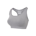 Grey - Side - Mountain Warehouse Womens-Ladies Anti-Chafe Seamless Sports Bra