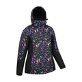 Black-Teal - Side - Mountain Warehouse Womens-Ladies Dawn II Kaleidoscope Ski Jacket