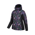 Black-Teal - Lifestyle - Mountain Warehouse Womens-Ladies Dawn II Kaleidoscope Ski Jacket