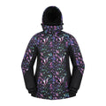 Black-Teal - Front - Mountain Warehouse Womens-Ladies Dawn II Kaleidoscope Ski Jacket