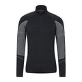 Black - Front - Mountain Warehouse Mens Quiver II Seamless Base Layer Top