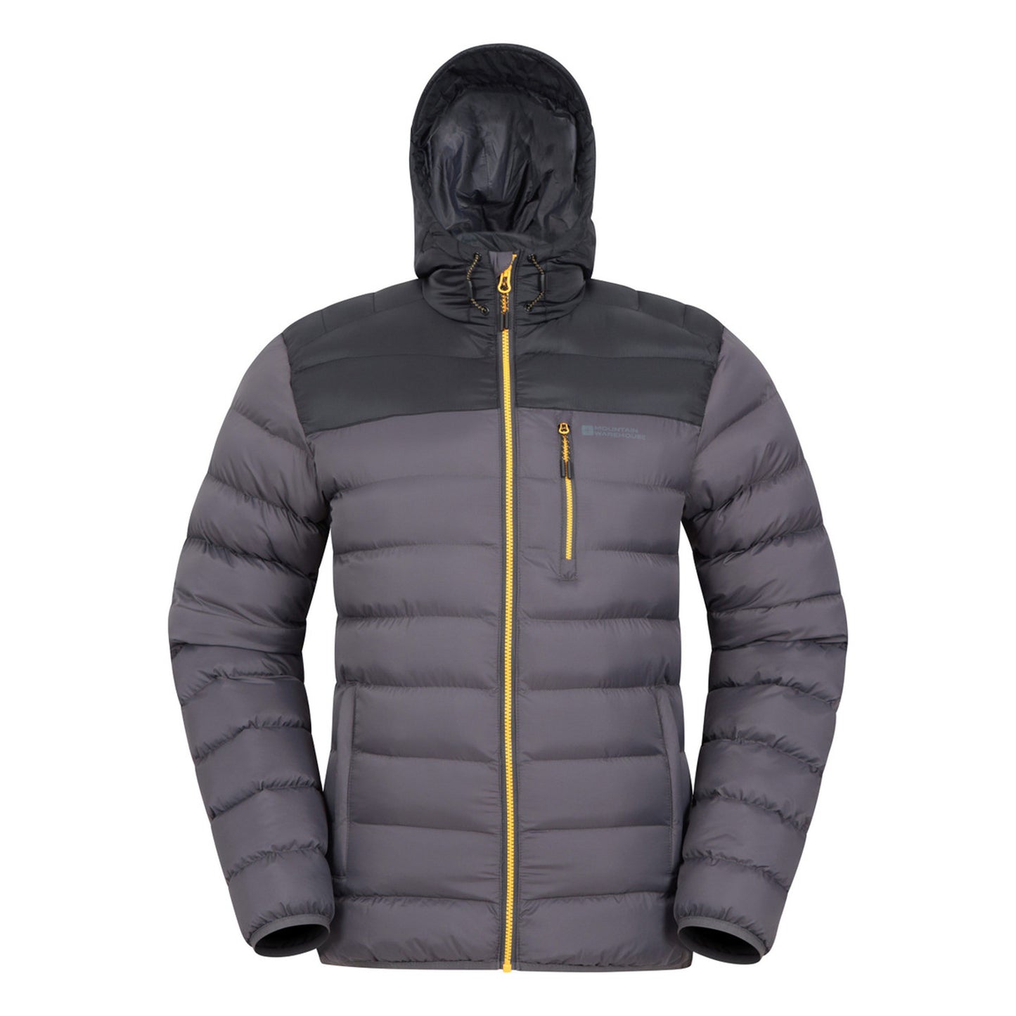 Dark Grey - Front - Mountain Warehouse Mens Link Padded Jacket